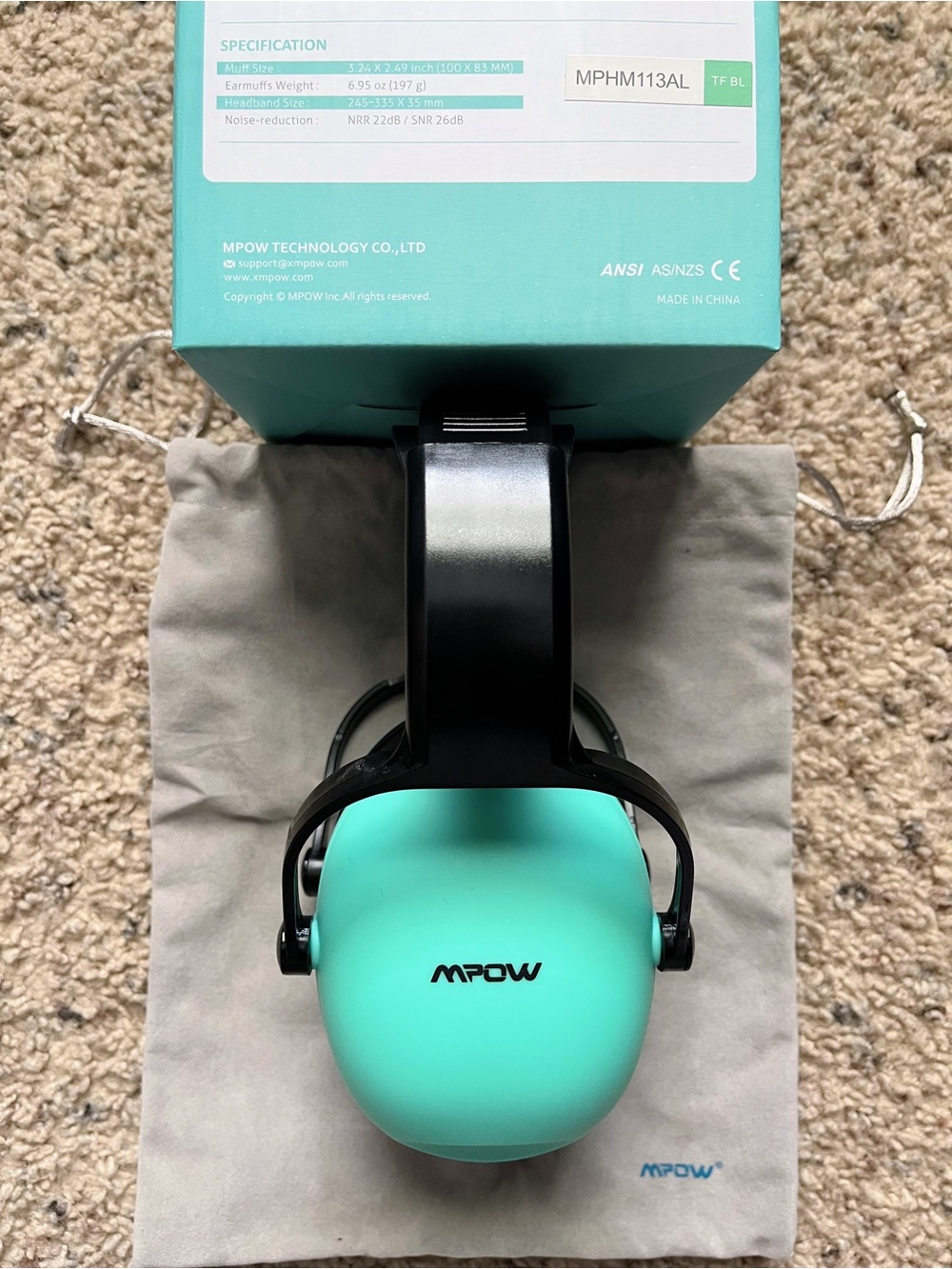 Mpow Children Ear Protection, NRR 22dB, Upgraded & Adjustable